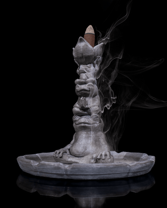 Totem crapaud  🐸 (brûleur d'encens)